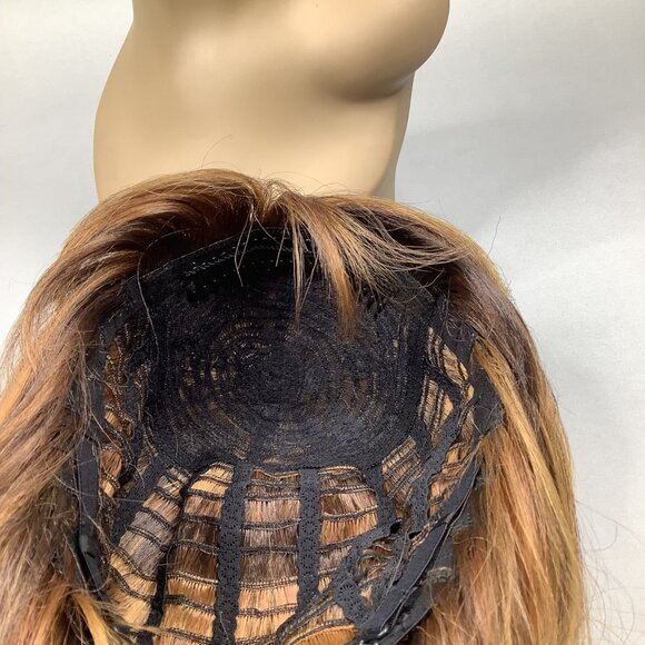 Hannah Wig DX2216 Blonde Mix Long Straight Curl Classic Cap Adjustable Synthetic - Picture 5 of 8